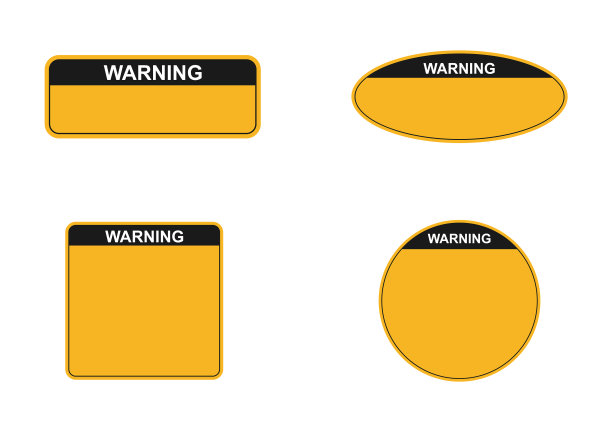 设置有文字警告的盘子图片下载