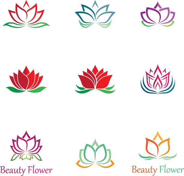 莲花象征图标图片下载