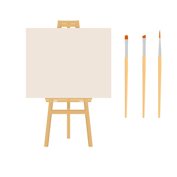 画家艺术工具绘画艺术工具包图片下载