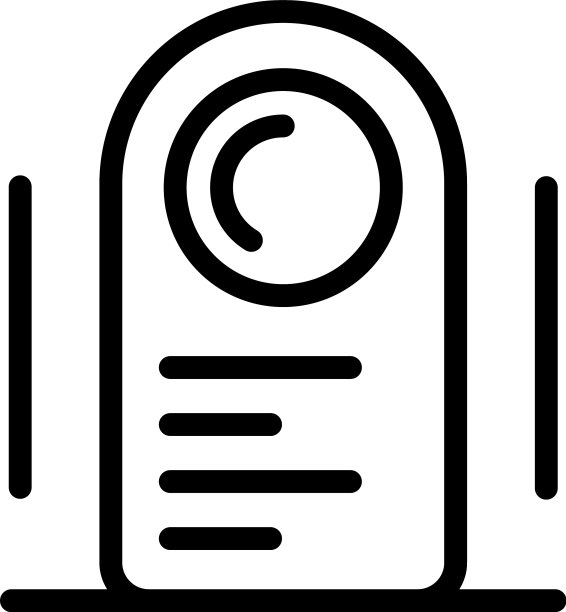 客房服务图标轮廓风格图片下载