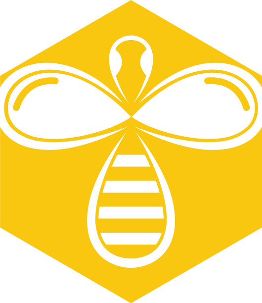 天然蜜蜂蜂蜜标志图片下载