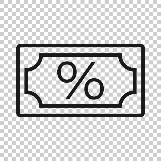 美元纸币图标的扁平风格图片下载