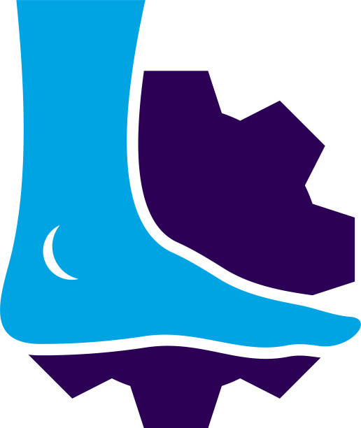 齿轮脚标志模板创意脚标志图片下载