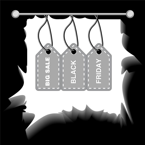黑色星期五特价海报购物奖品图片下载