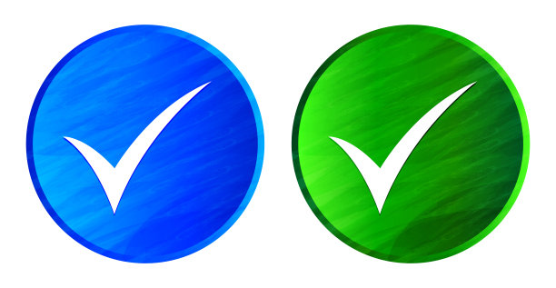 选中图标grunge纹理圆形按钮集插图图片下载