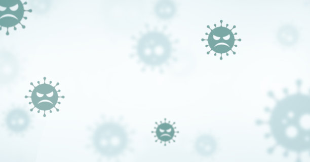 以拷贝空间作为横幅的病毒疾病背景。冠状病毒、covid-19、全球大流行概念图片下载