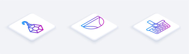 设置等距线耳环内衣和购物图片下载