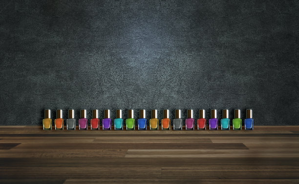 时尚美甲，色彩艳丽，背景照片时尚图片下载