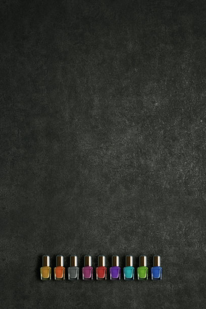 时尚美甲，色彩艳丽，背景照片时尚图片下载