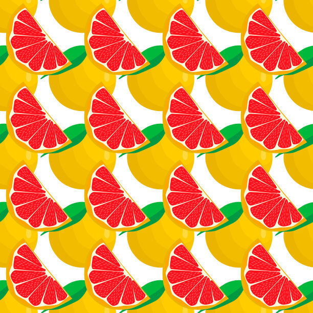 主题上大大的彩色无缝葡萄柚图片下载