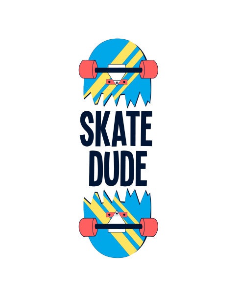 手绘滑板图片下载