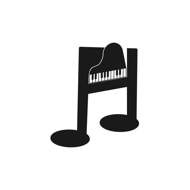 钢琴乐器标识设计图片下载