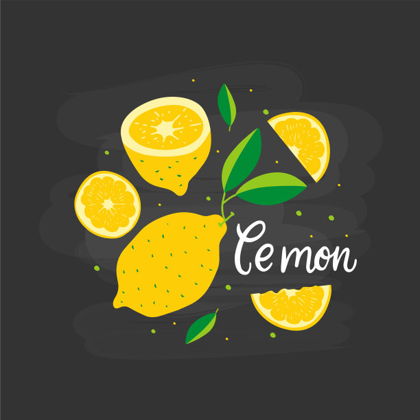 新鲜熟透的柠檬图片下载