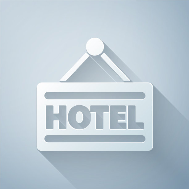 带有文字的剪纸户外广告招牌图片下载