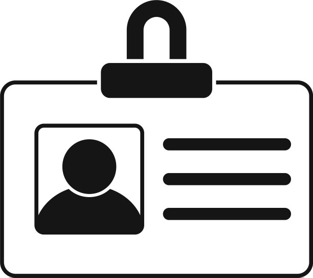 警察身份证图标样式简单图片下载