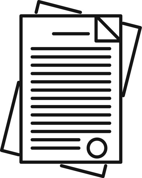 警察文件图标大纲样式图片下载