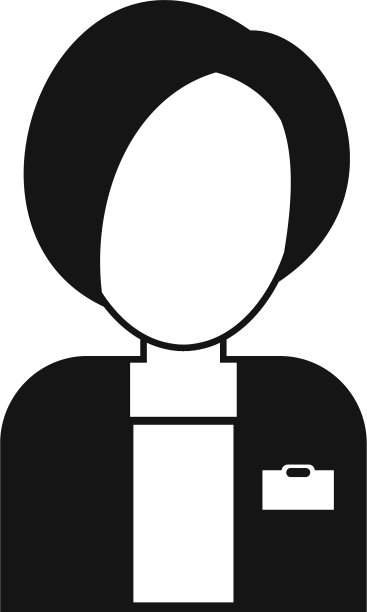 职业护士图标简约风格图片下载