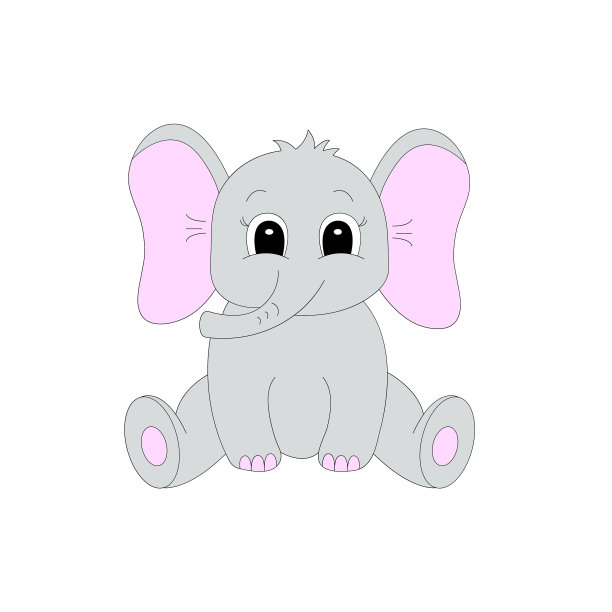 卡通可爱的大象图片下载