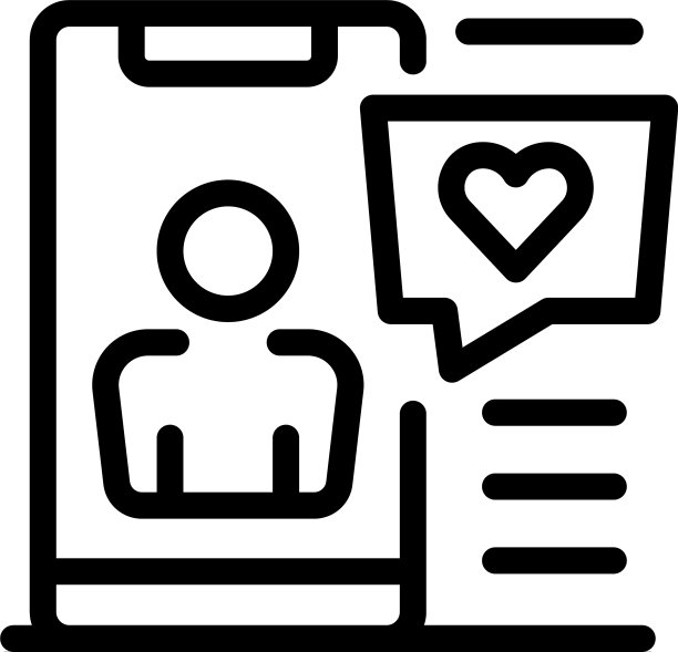 爱聊天图标轮廓风格图片下载