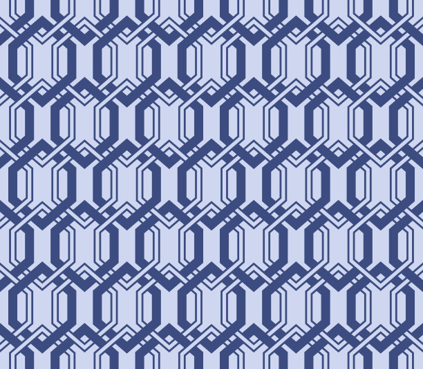 日本重叠六边形矢量无缝模式图片下载