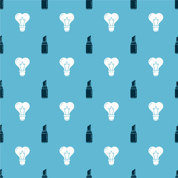 在灯泡上涂上口红和心形图片下载