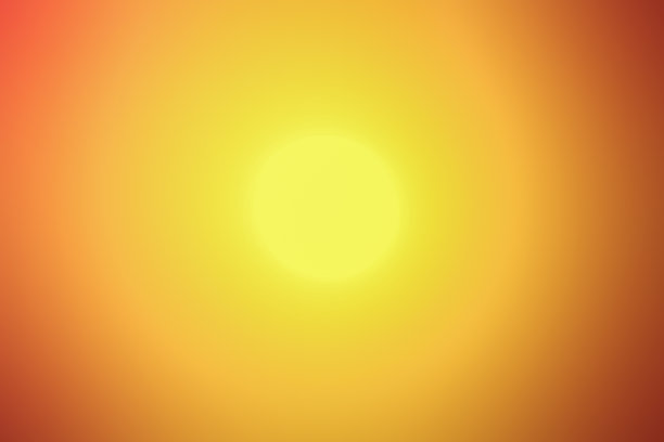 橙色到黄色渐变背景的抽象艺术插画寓意着自然温暖的夏日日出。图形图像剪影背景。图片下载