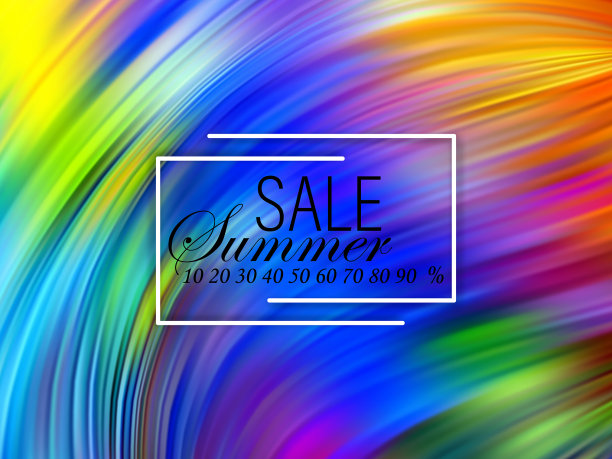 夏季销售背景布局横幅图片下载