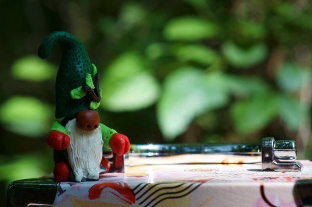 树林里有个侏儒的身影。图片下载