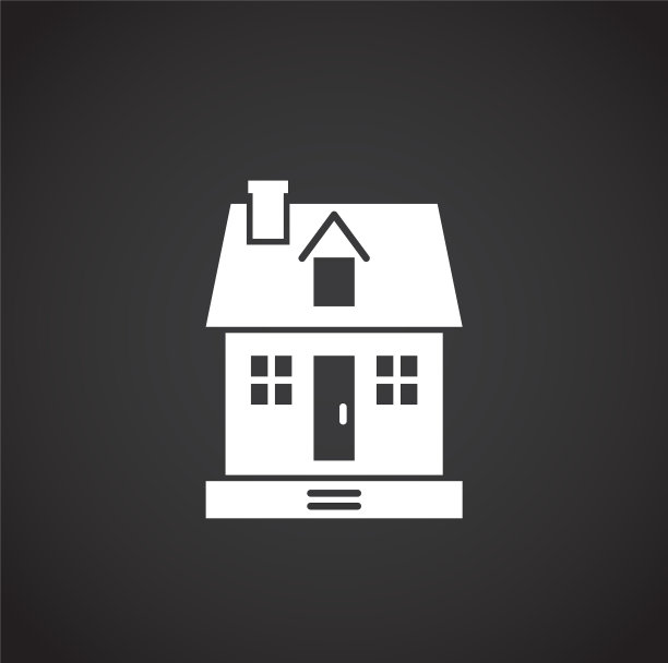 房地产相关图标的背景图形和图片下载