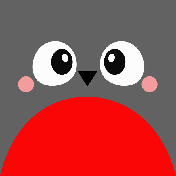 红腹灰雀红色的鸟方头脸图标大眼睛图片下载