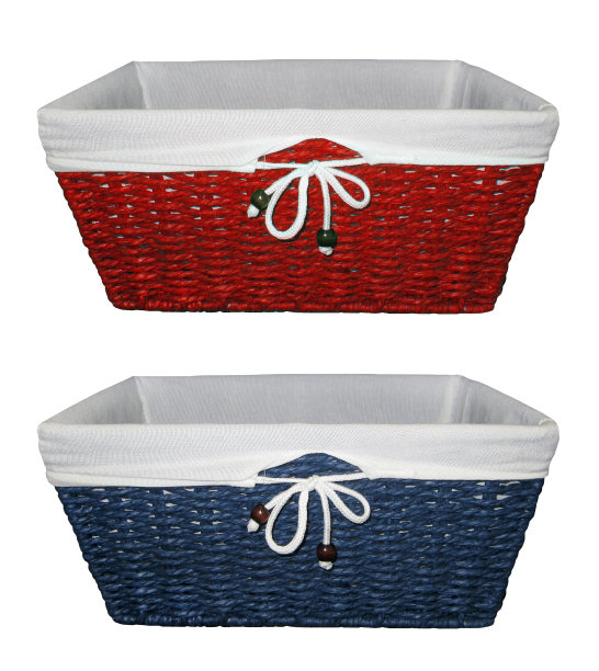 白色bg上的柳条篮子图片下载