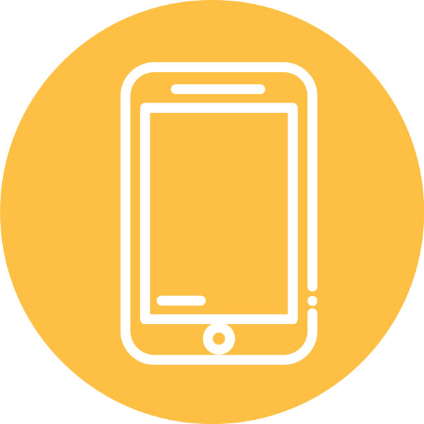 智能手机屏幕块和平面风格的图标图片下载