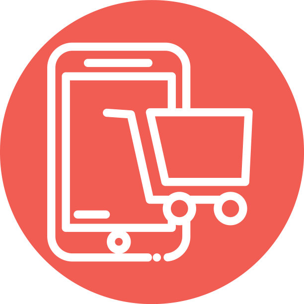 智能手机购物车块和平板风格图片下载