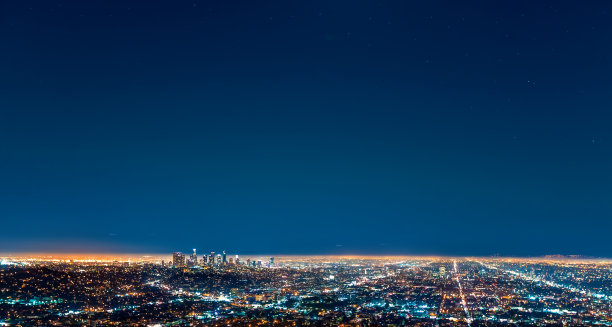 洛杉矶市区鸟瞰图图片下载