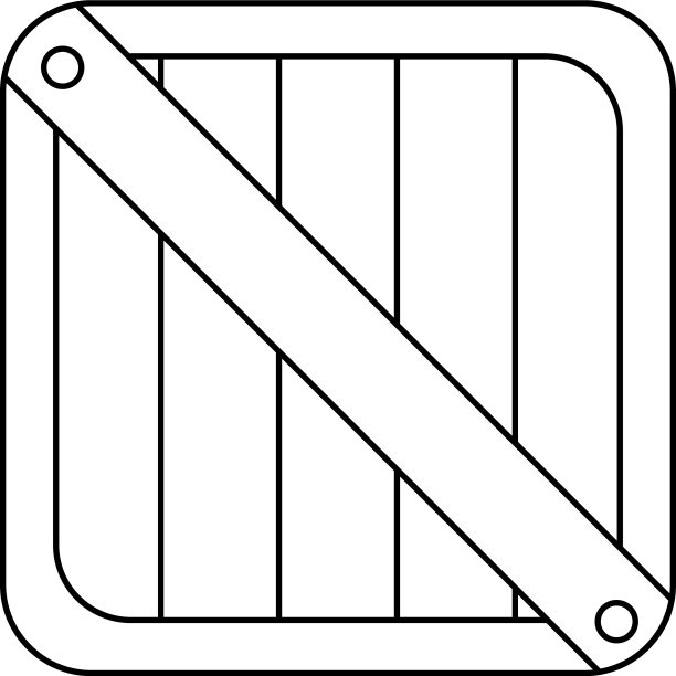 木盒线条样式图标图片下载