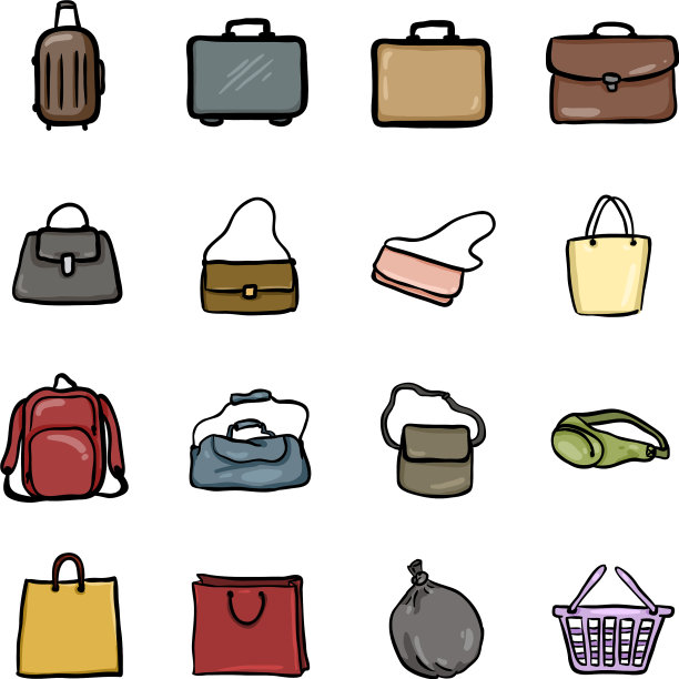 设置彩色涂鸦包图标图片下载