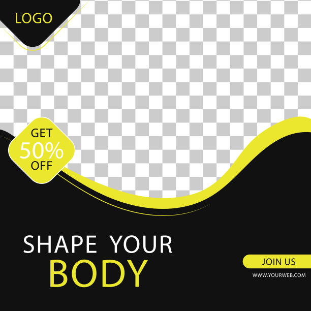 健身房和健身社交媒体模板图片下载