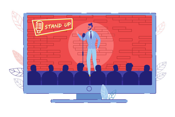 电视上播放的喜剧电视节目图片下载