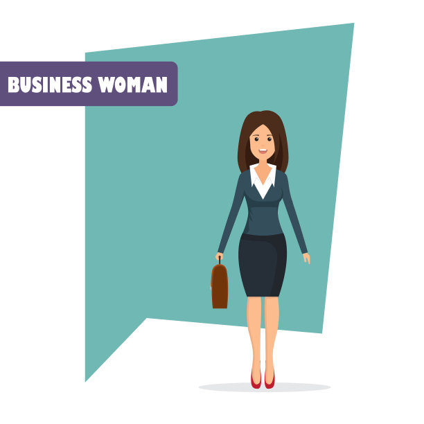 平实的女商人形象图片下载