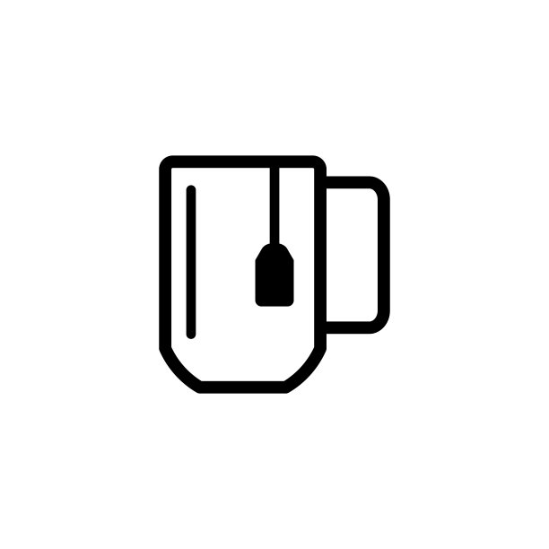 茶杯图标设计矢量模板图片下载