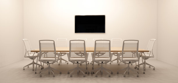 空荡荡的会议室里有电视图片下载