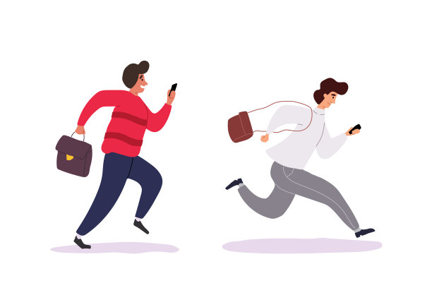 拿着智能手机发短信的年轻人图片下载