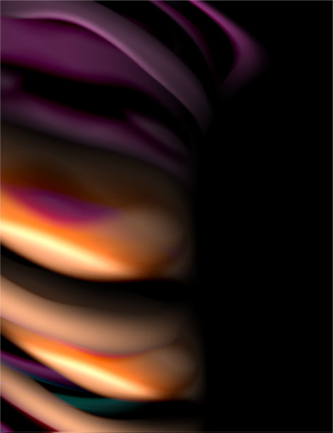 丝绸光滑的线条上的黑色液体液体的颜色图片下载