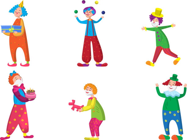 在节目中设置积极的小丑图片下载