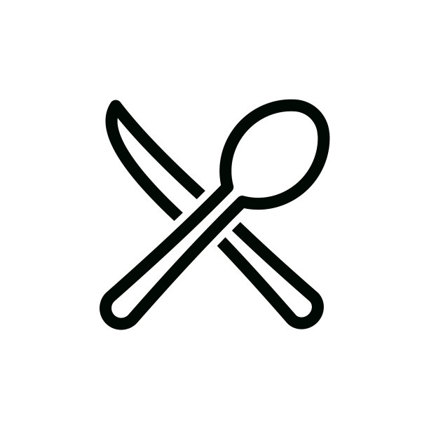 厨师标志孤立在白色背景图片下载