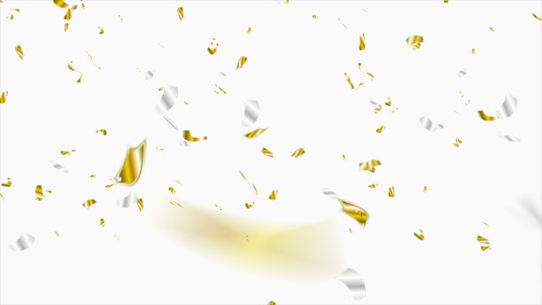 金色和银色的五彩纸屑抽象的背景图片下载