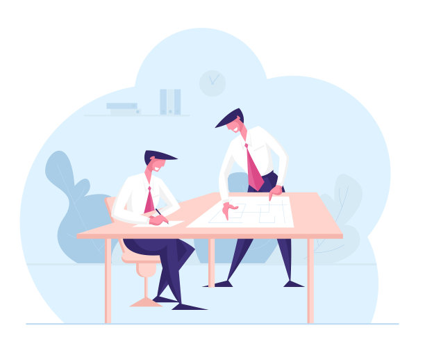 商务人士人物讨论项目图片下载