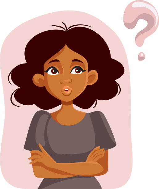 非洲妇女有待解答的问题图片下载