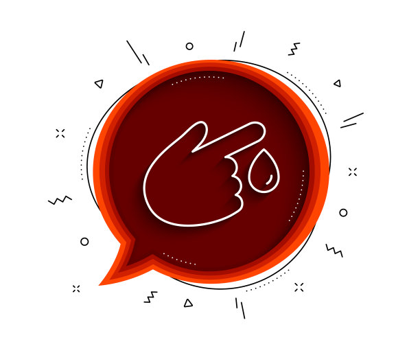 献血线图标医疗帮助标志图片下载