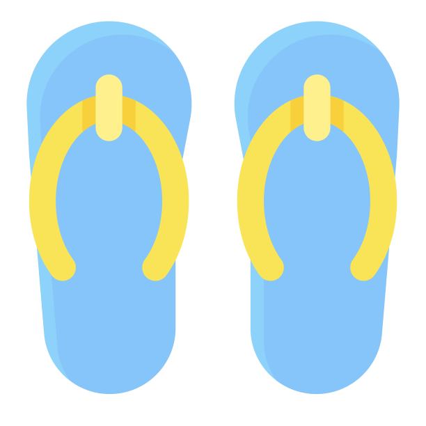 凉鞋图标，暑假相关矢量图片下载
